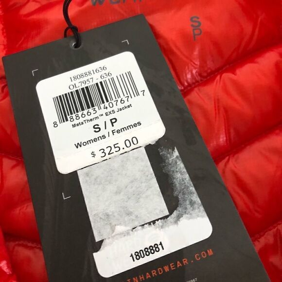 Mountain Hardwear MetaTherm EXS Down Jacket Orange $325 NEW - Picture 6 of 11